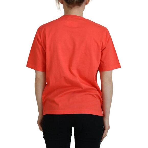 Dsquared² Orange Logo Cotton Crewneck Short Sleeve Women's T-shirt (Pre-Owned) - Picture 3 of 5